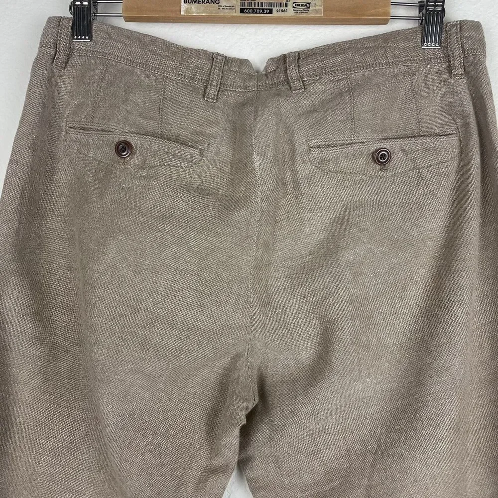 Woman’s GAP Linen Blend Brown Slim Pants Size‎ 31x32​​​​